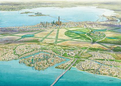 Мастерская CivicArts/Eric R Kuhne Associates. Проект "Город шелка" (Мадинат ал-Харир) в Кувейте