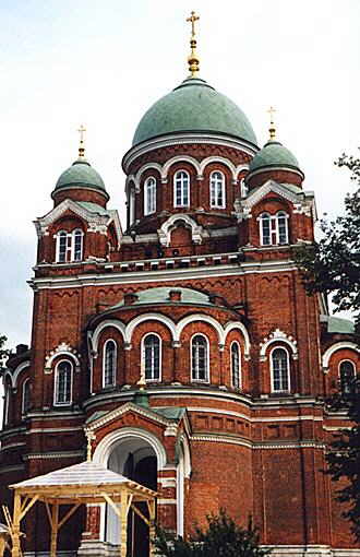 Mozhaysk district. Semenovskoye. Saviour-Borodinsky Monastery. Church of Vladimir Icon of the Virgin. XIX cent.