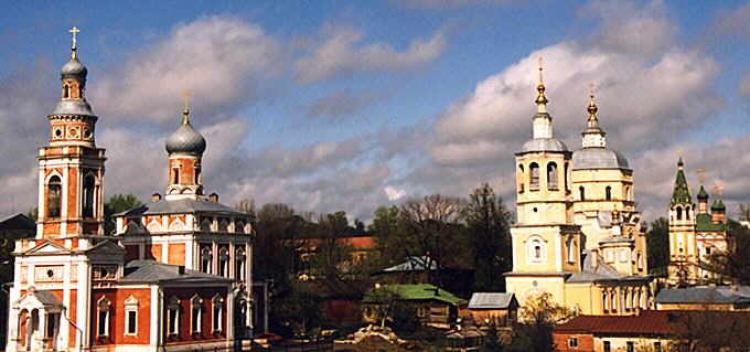 Serpoukhov district. Serpoukhov. Assumption, Trinity and Elija, the Prophet Churches.XIX and XVIII cent.
