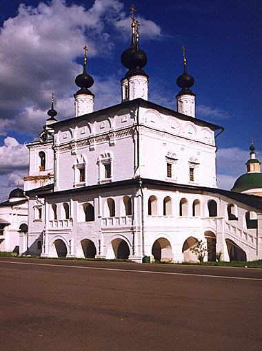 Stoupino district. Belopesotskoye. Trinity Belopesotsky Monastery. Trinity Church. XVII cent.