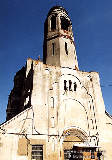 Borovsk district. Borovsk. Belfry of Intercession Church.  