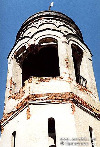 Borovsk district. Borovsk. Belfry of Intercession Church.  