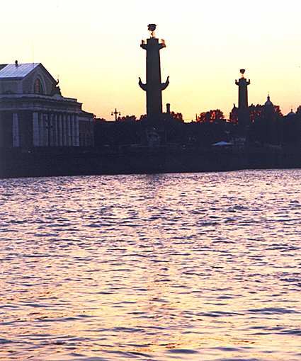 Saint Petersburg. Exchange and Rastralny Columns. XIX cent. Tomon T.