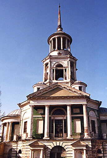 Torzhok district. Torzhok. Monastery of Boris and Gleb. Saviour Church with Belfry. XIX cent.