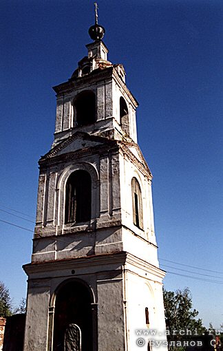 Uglich district. Uleyma. Nikolo-Uleyma Monastery. Belfry. XVII 