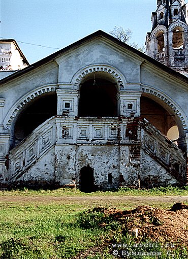 Uglich district. Uleyma. Nikolo-Uleyma Monastery. Initiation Church. Fragment. XVI 