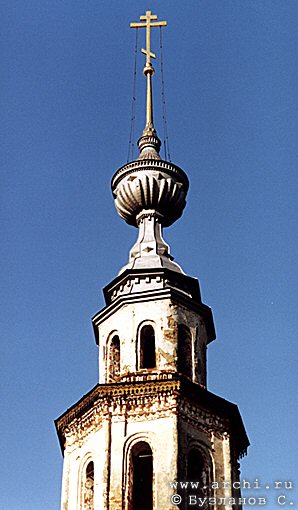 Uglich district. Uglich. Belfry of Church of Korsoun Icon of the Virgin. Fragment. XVIII 