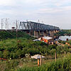 Железнодорожные мосты через р. Оку. 2002, 13 июня.