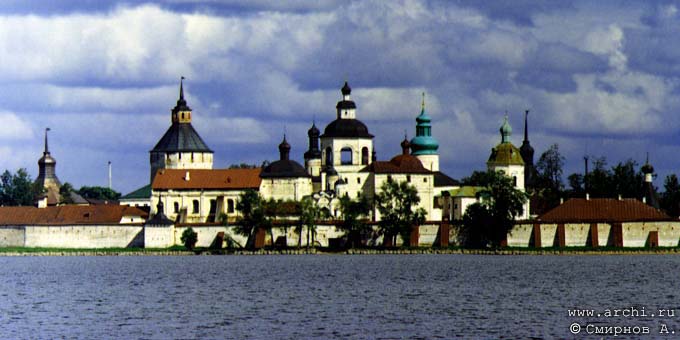 The central complex of the monastery. View from the lake.
