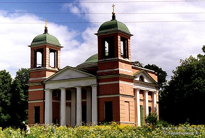 Красное. Казанская церковь. Фото 2001